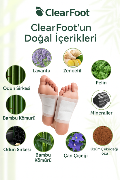 ClearFoot Ayak Detoks Bandı (10 adet)