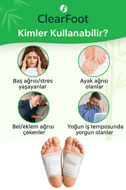 ClearFoot Ayak Detoks Bandı (10 adet)